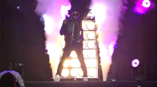 Usher at E3 2012